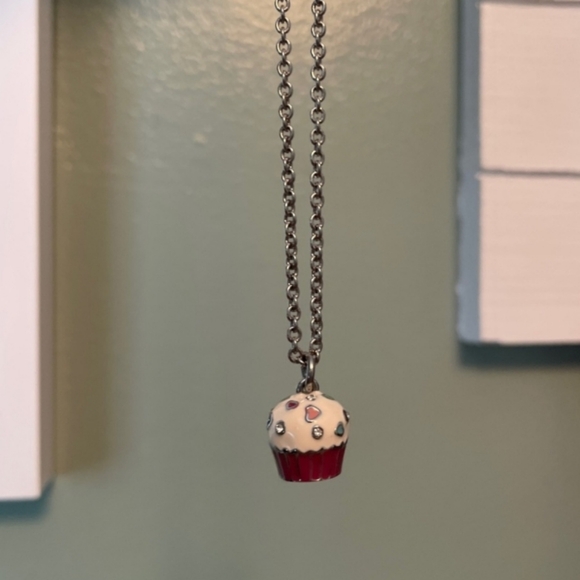 Park Lane Jewelry-  " CupCake Necklace " & Swarovski Crystal Sprinkles - Picture 3 of 5